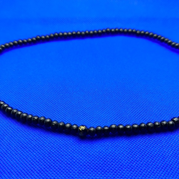 Black Wood Meditation Necklace - Picture 2 of 3